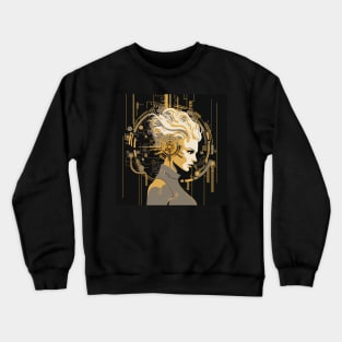 Futuristic Portrait: Embrace the Matrix-Inspired Aesthetic 2 Crewneck Sweatshirt